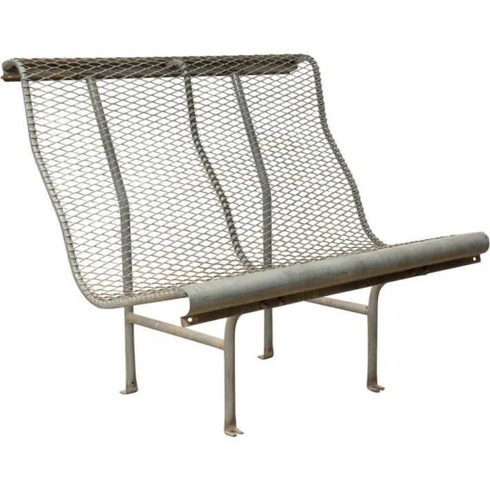 Pamono Metal Bench Model Perforano attributed to Oscar Tusquets for Bd Barcelona, 1980 Discount