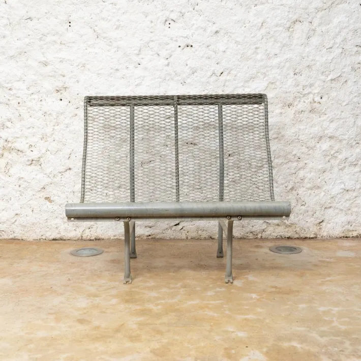 Pamono Metal Bench Model Perforano attributed to Oscar Tusquets for Bd Barcelona, 1980 Discount