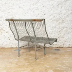 Pamono Metal Bench Model Perforano attributed to Oscar Tusquets for Bd Barcelona, 1980 Discount