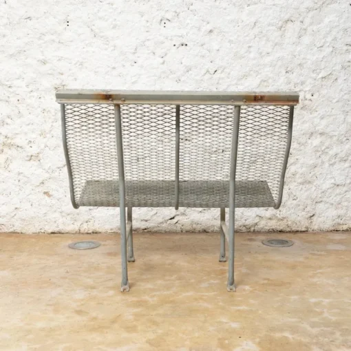 Pamono Metal Bench Model Perforano attributed to Oscar Tusquets for Bd Barcelona, 1980 Discount