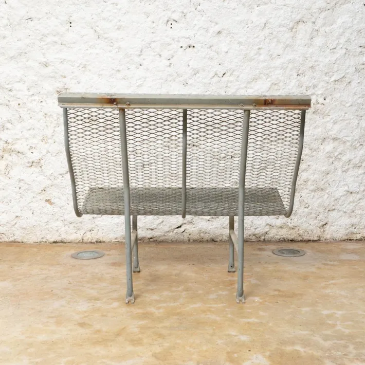 Pamono Metal Bench Model Perforano attributed to Oscar Tusquets for Bd Barcelona, 1980 Discount