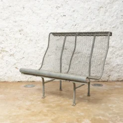 Pamono Metal Bench Model Perforano attributed to Oscar Tusquets for Bd Barcelona, 1980 Discount