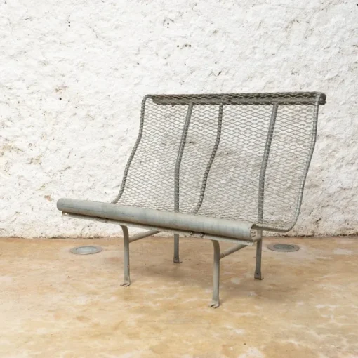 Pamono Metal Bench Model Perforano attributed to Oscar Tusquets for Bd Barcelona, 1980 Discount