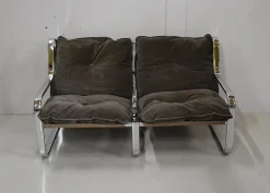 Pamono Metal Chrome Bench, 1970s Best