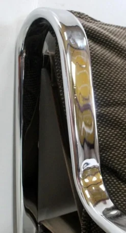 Pamono Metal Chrome Bench, 1970s Best