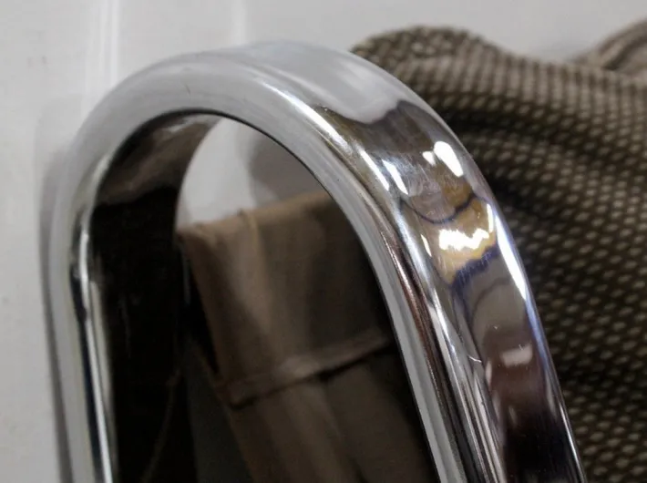 Pamono Metal Chrome Bench, 1970s Best