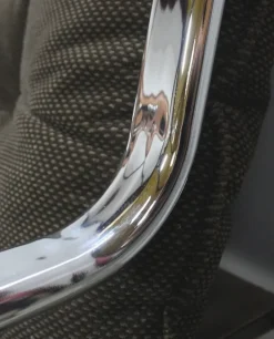 Pamono Metal Chrome Bench, 1970s Best