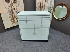 Pamono Metal Dentist Cabinet from Baisch, 1950s Hot