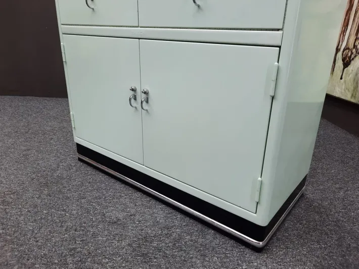 Pamono Metal Dentist Cabinet from Baisch, 1950s Hot