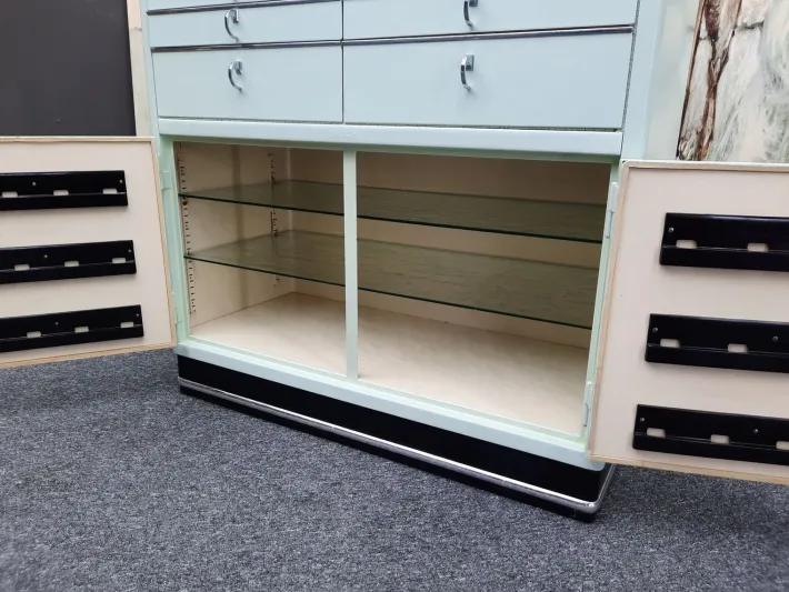 Pamono Metal Dentist Cabinet from Baisch, 1950s Hot