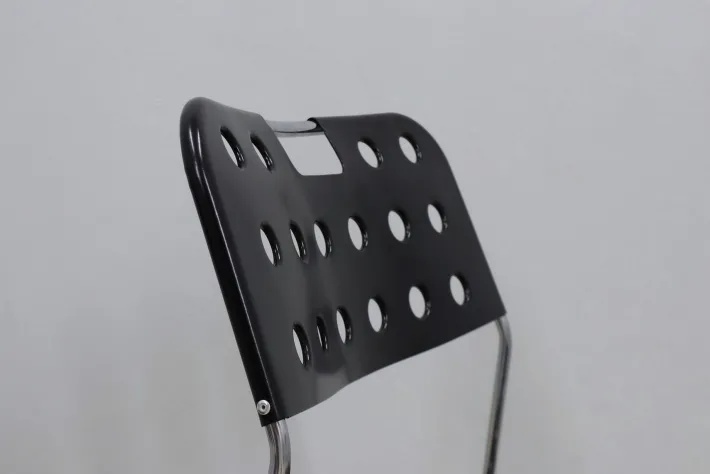Pamono Metal Omstak Chairs by Rodney Kinsman for Bieffeplast, 1970s, Set of 6 New