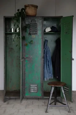 Pamono Metal 3-Piece Cabinet with Numeration, 1930s Discount