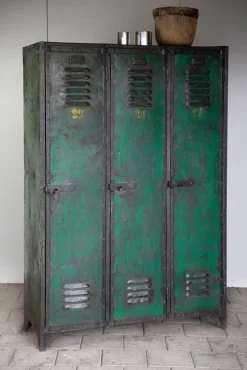 Pamono Metal 3-Piece Cabinet with Numeration, 1930s Discount