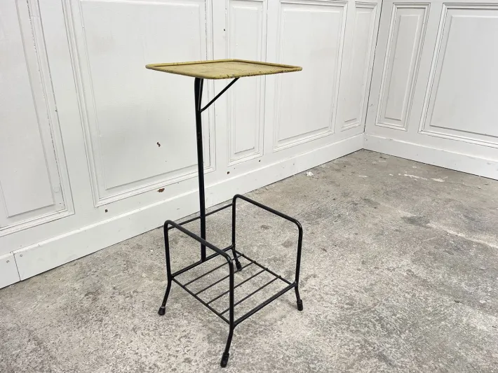 Pamono Metal Serving Trolley by Mathieu Matégot, 1950 New