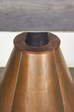 Pamono Metal Table by Burchiellaro Lorenzo, 1980s Discount