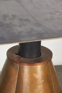 Pamono Metal Table by Burchiellaro Lorenzo, 1980s Discount