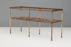 Pamono Metal Table with Glass Top, 1930s Online