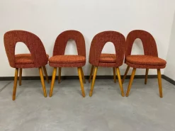 Pamono Mid-Centruy Dining Chairs attributed to Antonín Šuman for Mier Topoľčany, 1960s, Set of 4 Hot