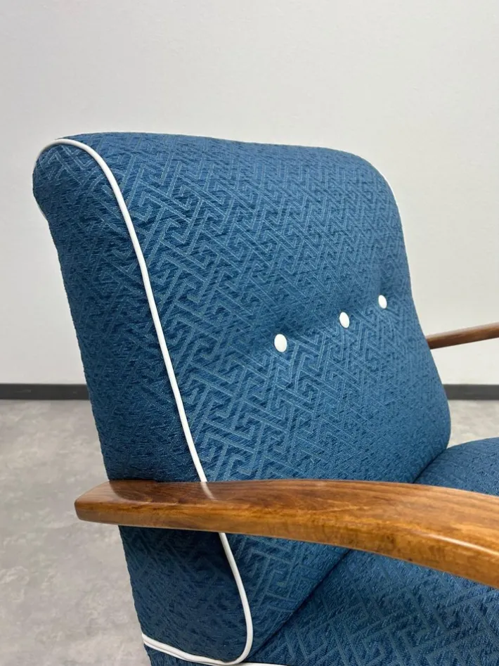 Pamono Mid-Century Armchairs attributed to Jindřich Halabala, 1930s, Set of 2 New