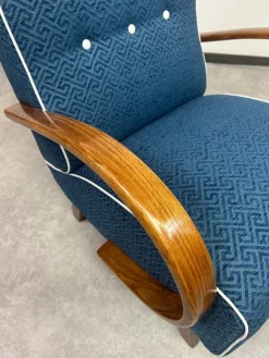 Pamono Mid-Century Armchairs attributed to Jindřich Halabala, 1930s, Set of 2 New