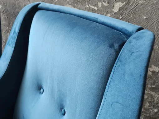 Pamono Mid-Century Armchairs in Blue Velvet, Italy, 1950s, Set of 2 Outlet