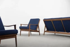 Pamono Mid-Century Australian Modern Teak Sofa & Armchairs by Parker Furniture, 1950s, Set of 3