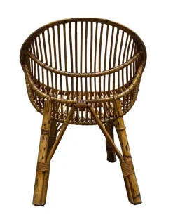 Pamono Mid-Century Bamboo and Rattan Armchair, 1950s Discount
