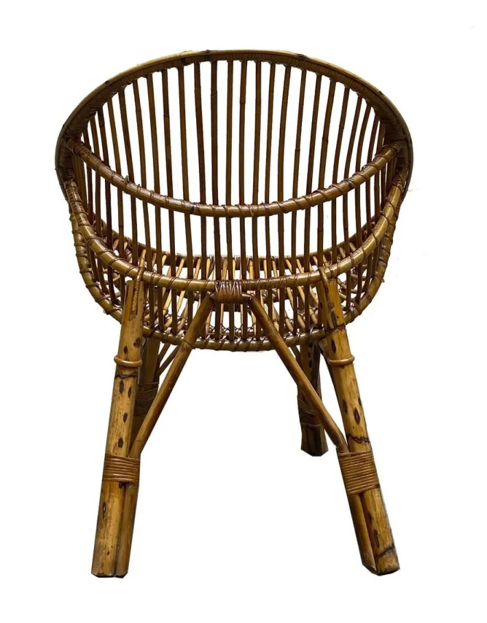 Pamono Mid-Century Bamboo and Rattan Armchair, 1950s Discount