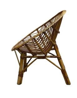 Pamono Mid-Century Bamboo and Rattan Armchair, 1950s Discount