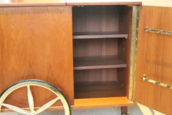 Pamono Mid-Century Bar Cart in the style of Jaques Adnet, 1960s Outlet