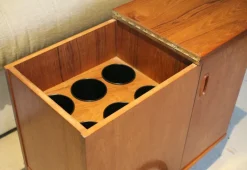 Pamono Mid-Century Bar Cart in the style of Jaques Adnet, 1960s Outlet