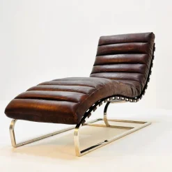 Pamono Mid-Century Bauhaus Chair in Leather and Chrome by Ludwig Mies Van Der Rohe, 1980s Online