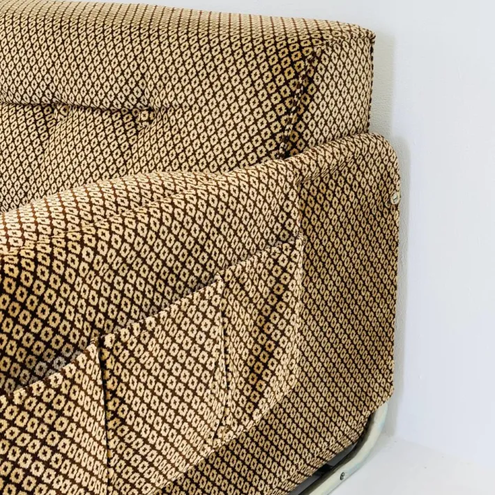 Pamono Mid-Century Bauhaus Daybed Sofa in Chrome Tubular Frame, Germany, 1980s Sale