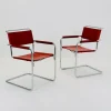 Pamono Mid-Century Bauhaus S34 Armchairs by Mart Stam for Linea Veam, Italy, 1980s Online