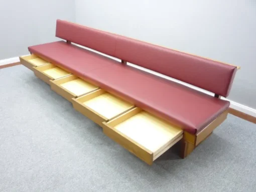 Pamono Mid-Century Bench with Drawers, 1950s Best