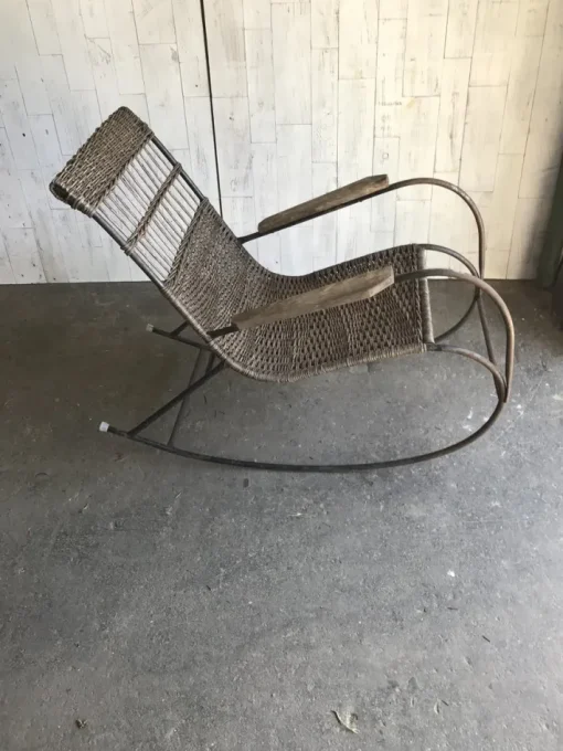 Pamono Mid-Century Bentwood and Steel Rocking Chair, 1960s Best