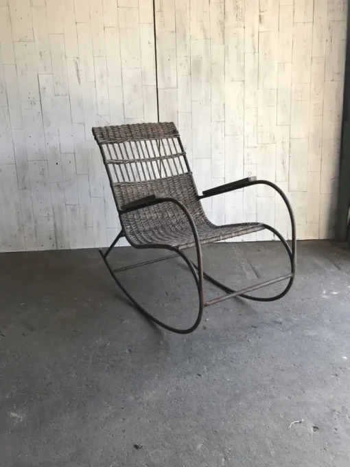 Pamono Mid-Century Bentwood and Steel Rocking Chair, 1960s Best