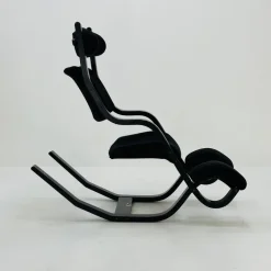 Pamono Mid-Century Black Fabric Gravity Rocking Lounge Chair by Peter Opsvik for Stokke, 1980s Online