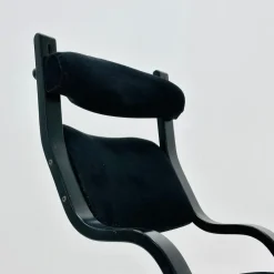 Pamono Mid-Century Black Fabric Gravity Rocking Lounge Chair by Peter Opsvik for Stokke, 1980s Online