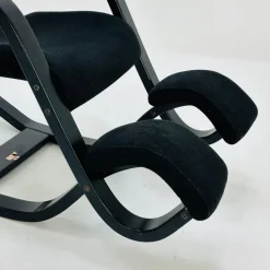 Pamono Mid-Century Black Fabric Gravity Rocking Lounge Chair by Peter Opsvik for Stokke, 1980s Online