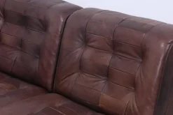 Pamono Mid-Century Brown Leather Modular Sofa from Lemke, 1970s, Set of 6 Outlet