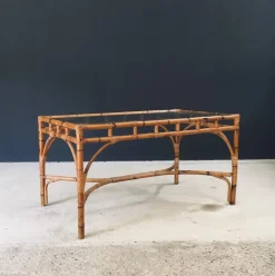 Pamono Mid-Century Chippendale Bamboo Dining Table, Italy, 1960s Best