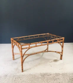Pamono Mid-Century Chippendale Bamboo Dining Table, Italy, 1960s Best
