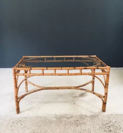 Pamono Mid-Century Chippendale Bamboo Dining Table, Italy, 1960s Best