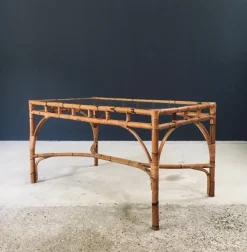 Pamono Mid-Century Chippendale Bamboo Dining Table, Italy, 1960s Best