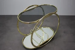 Pamono Mid-Century Cocktail Serving Bar Table in Brass, Germany, 1970s Outlet