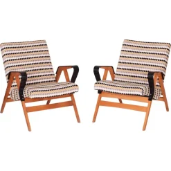 Pamono Mid-Century Czech Armchairs from Tatra Pravenec, 1950s, Set of 2 Hot
