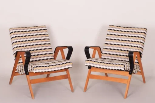 Pamono Mid-Century Czech Armchairs from Tatra Pravenec, 1950s, Set of 2 Hot