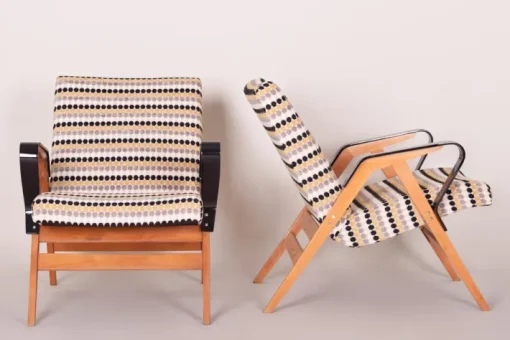 Pamono Mid-Century Czech Armchairs from Tatra Pravenec, 1950s, Set of 2 Hot