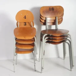 Pamono Mid-Century Czechoslovakian Kids School Chairs, Set of 4, 1970s Best